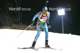 15.02.2009, Pyeong Chang, Korea (KOR): Alexandr Chervyhkov (KAZ) - IBU world championships biathlon, pursuit men, Pyeong Chang (KOR). www.nordicfocus.com. © Manzoni/NordicFocus. Every downloaded picture is fee-liable.