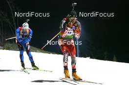 15.02.2009, Pyeong Chang, Korea (KOR): Jean Philippe Leguellec (CAN), Rossignol, Rottefella, Exel - IBU world championships biathlon, pursuit men, Pyeong Chang (KOR). www.nordicfocus.com. © Manzoni/NordicFocus. Every downloaded picture is fee-liable.