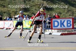 27.09.2009, Oberhof (GER): Tina Bachmann (GER)  - IBU Sommer Biathlon Worldchampionship, pursuit women - Oberhof (GER). www.nordicfocus.com. © NordicFocus. Every downloaded picture is fee-liable.