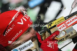 03.12.2009, Oestersund, Sweden (SWE): Emil Hegle Svendsen (NOR), Madshus, Rottefella, Swix, Odlo - IBU world cup biathlon, individual men, Oestersund (SWE). www.nordicfocus.com. © Manzoni/NordicFocus. Every downloaded picture is fee-liable.