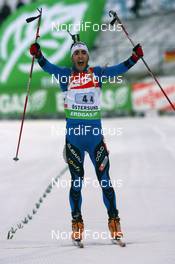 06.12.2009, Oestersund, Sweden (SWE): Martin Fourcade (FRA), Rossignol, Rottefella, Odlo - IBU world cup biathlon, relay men, Oestersund (SWE). www.nordicfocus.com. © Manzoni/NordicFocus. Every downloaded picture is fee-liable.
