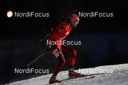05.12.2009, Oestersund, Sweden (SWE): Ole Einar Bjoerndalen (NOR), Madshus, Rottefella, Odlo - IBU world cup biathlon, sprint men, Oestersund (SWE). www.nordicfocus.com. © NordicFocus. Every downloaded picture is fee-liable.