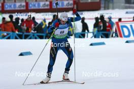 05.12.2009, Oestersund, Sweden (SWE): Pauline Macabies (FRA), Rossignol, Rottefella, One Way, Odlo - IBU world cup biathlon, sprint women, Oestersund (SWE). www.nordicfocus.com. © NordicFocus. Every downloaded picture is fee-liable.