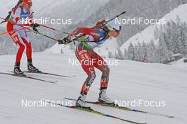 12.12.2009, Hochfilzen, Austria (AUT): Megan Imrie (CAN), Salomon, Leki - IBU world cup biathlon, pursuit women, Hochfilzen (AUT). www.nordicfocus.com. © Manzoni/NordicFocus. Every downloaded picture is fee-liable.