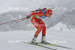 12.12.2009, Hochfilzen, Austria (AUT): Chunli Wang (CHN), Fischer, Salomon, Swix, adidas  - IBU world cup biathlon, pursuit women, Hochfilzen (AUT). www.nordicfocus.com. © Manzoni/NordicFocus. Every downloaded picture is fee-liable.