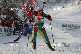 13.12.2009, Hochfilzen, Austria (AUT): Sergey Novikov (BLR), Madshus, Rottefella - IBU world cup biathlon, relay men, Hochfilzen (AUT). www.nordicfocus.com. © Manzoni/NordicFocus. Every downloaded picture is fee-liable.