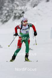 11.12.2009, Hochfilzen, Austria (AUT): Olga Nazarova (BLR), Fischer, Rottefella - IBU world cup biathlon, sprint women, Hochfilzen (AUT). www.nordicfocus.com. © Manzoni/NordicFocus. Every downloaded picture is fee-liable.