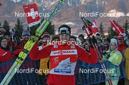 04.01.2009, Val di Fiemme, Italy (ITA): Tds winner overall Dario Cologna (SUI), Fischer, Rottefella, Alpina, Swix, adidas  - FIS world cup cross-country, tour de ski, final climb men, Val di Fiemme (ITA). www.nordicfocus.com. © Hemmersbach/NordicFocus. Every downloaded picture is fee-liable.