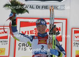 03.01.2009, Val di Fiemme, Italy (ITA): 1st Virpi Kuitunen (FIN), Rossignol, Rottefella, One Way  - FIS world cup cross-country, tour de ski, mass women, Val di Fiemme (ITA). www.nordicfocus.com. © Hemmersbach/NordicFocus. Every downloaded picture is fee-liable.