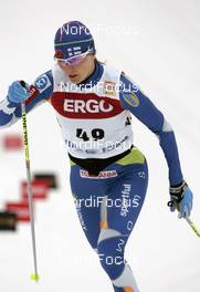 24.01.2009, Otepaeae, Estland (EST): Virpi Kuitunen (FIN), Rossignol, Rottefella, One Way - FIS world cup cross-country, 10km women, Otepaeae (EST). www.nordicfocus.com. © Furtner/NordicFocus. Every downloaded picture is fee-liable.