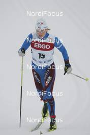 24.01.2009, Otepaeae, Estland (EST): Elodie Bourgois Pin (FRA), Fischer, Rottefella, Madshus - FIS world cup cross-country, 10km women, Otepaeae (EST). www.nordicfocus.com. © Furtner/NordicFocus. Every downloaded picture is fee-liable.