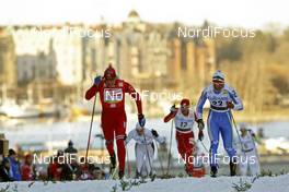 18.03.2009, Stockholm, Sweden (SWE): l-r:  Ola Vigen Hattestad (NOR), Fischer, Rottefella, Swix,Fulvio Scola (ITA), Fischer, Salomon  - FIS world cup cross-country, individual sprint, Stockholm (SWE). www.nordicfocus.com. © Felgenhauer/NordicFocus. Every downloaded picture is fee-liable.