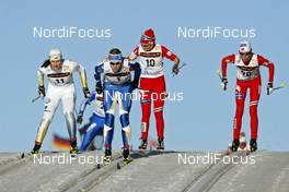 18.03.2009, Stockholm, Sweden (SWE): l-r:  Britta Norgren (SWE), Fischer, Rottefella, Swix, Craft,Pirjo Muranen (FIN), Fischer, Exel, Sportful, Marthe Kristoffersen (NOR), Madshus, Rottefella, Swix, Kristin Stoermer Steira (NOR), Madshus, Rottefella, One Way, Swix  - FIS world cup cross-country, individual sprint, Stockholm (SWE). www.nordicfocus.com. © Felgenhauer/NordicFocus. Every downloaded picture is fee-liable.