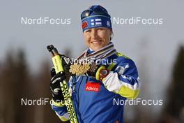 20.03.2009, Falun, Sweden (SWE): Aino Kaisa Saarinen (FIN), Rossignol, Rottefella, One Way  - FIS world cup cross-country, cups, Falun (SWE). www.nordicfocus.com. © Felgenhauer/NordicFocus. Every downloaded picture is fee-liable.