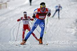 21.03.2009, Falun, Sweden (SWE): Pietro Piller Cottrer (ITA), Rossignol, Rottefella, One Way  - FIS world cup cross-country, pursuit men, Falun (SWE). www.nordicfocus.com. © Felgenhauer/NordicFocus. Every downloaded picture is fee-liable.