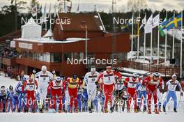 21.03.2009, Falun, Sweden (SWE): start of the men - FIS world cup cross-country, pursuit men, Falun (SWE). www.nordicfocus.com. © Felgenhauer/NordicFocus. Every downloaded picture is fee-liable.