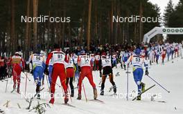21.03.2009, Falun, Sweden (SWE): at the beginning of moerdarbacken - FIS world cup cross-country, pursuit men, Falun (SWE). www.nordicfocus.com. © Felgenhauer/NordicFocus. Every downloaded picture is fee-liable.