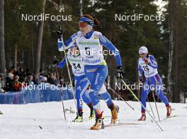 21.03.2009, Falun, Sweden (SWE): Aino Kaisa Saarinen (FIN), Rossignol, Rottefella, One Way  - FIS world cup cross-country, pursuit women, Falun (SWE). www.nordicfocus.com. © Felgenhauer/NordicFocus. Every downloaded picture is fee-liable.