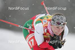 19.02.2009, Liberec, Czech Republic (CZE): Nastassia Dubarezava (BLR) - FIS nordic world ski championships, cross-country, 10km women, Liberec (CZE). www.nordicfocus.com. © Domanski/NordicFocus. Every downloaded picture is fee-liable.