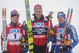 24.02.2009, Liberec, Czech Republic (CZE): Johan Kjoelstad (NOR), Rossignol, Rottefella, Swix , Ola Vigen Hattestad (NOR), Fischer, Rottefella, Swix , Nikolay Morilov (RUS), Madshus, Rottefella, adidas  - FIS nordic world ski championships, cross-country, individual sprint, Liberec (CZE). www.nordicfocus.com. © Domanski/NordicFocus. Every downloaded picture is fee-liable.