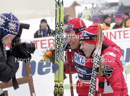 24.02.2009, Liberec, Czech Republic (CZE): l-r: Ola Vigen Hattestad (NOR), Fischer, Rottefella, Swix, Johan Kjoelstad (NOR), Rossignol, Rottefella, Swix - FIS nordic world ski championships, cross-country, individual sprint, Liberec (CZE). www.nordicfocus.com. © Furtner/NordicFocus. Every downloaded picture is fee-liable.