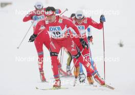 24.02.2009, Liberec, Czech Republic (CZE): group , in front Dario Cologna (SUI), Fischer, Rottefella, Alpina, Swix, adidas  - FIS nordic world ski championships, cross-country, individual sprint, Liberec (CZE). www.nordicfocus.com. © Domanski/NordicFocus. Every downloaded picture is fee-liable.