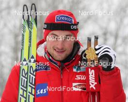 22.02.2009, Liberec, Czech Republic (CZE): Petter Northug (NOR), Fischer, Rottefella, Alpina, Ski Go, Swix, gold medal pursuit - FIS nordic world ski championships, cross-country, medals, Liberec (CZE). www.nordicfocus.com. © Hemmersbach/NordicFocus. Every downloaded picture is fee-liable.