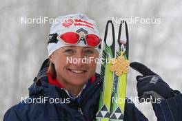 19.02.2009, Liberec, Czech Republic (CZE): Arianna Follis (ITA), Fischer, Salomon, Swix  - FIS nordic world ski championships, cross-country, medals, Liberec (CZE). www.nordicfocus.com. © Hemmersbach/NordicFocus. Every downloaded picture is fee-liable.