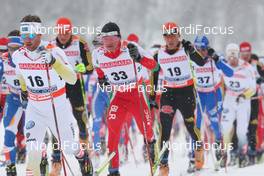 22.02.2009, Liberec, Czech Republic (CZE): group, l-r: Anders Soedergren (SWE), Fischer, Salomon, Craft, Sergei Dolidovich (BLR), Fischer, Rottefella, Komperdell, Jens Filbrich (GER), Rossignol, Rottefella, One Way, adidas, topshot - FIS nordic world ski championships, cross-country, pursuit men, Liberec (CZE). www.nordicfocus.com. © Hemmersbach/NordicFocus. Every downloaded picture is fee-liable.