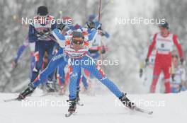 22.02.2009, Liberec, Czech Republic (CZE): feature , group , in ront Roland Clara (ITA), Madshus, Rottefella, Swix  - FIS nordic world ski championships, cross-country, pursuit men, Liberec (CZE). www.nordicfocus.com. © Domanski/NordicFocus. Every downloaded picture is fee-liable.