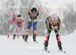 21.02.2009, Liberec, Czech Republic (CZE): group , in front Evi Sachenbacher Stehle (GER), Madshus, Rottefella, Leki, adidas  - FIS nordic world ski championships, cross-country, pursuit women, Liberec (CZE). www.nordicfocus.com. © Domanski/NordicFocus. Every downloaded picture is fee-liable.