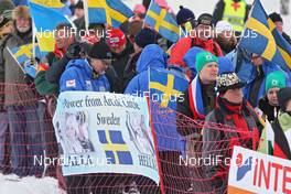 21.02.2009, Liberec, Czech Republic (CZE): feature, swedish fans - FIS nordic world ski championships, cross-country, pursuit women, Liberec (CZE). www.nordicfocus.com. © Hemmersbach/NordicFocus. Every downloaded picture is fee-liable.