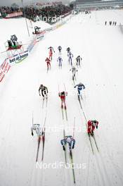 26.02.2009, Liberec, Czech Republic (CZE): feature , start - FIS nordic world ski championships, cross-country, 4x5km women, Liberec (CZE). www.nordicfocus.com. © Domanski/NordicFocus. Every downloaded picture is fee-liable.