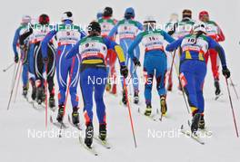 26.02.2009, Liberec, Czech Republic (CZE): group, feature - FIS nordic world ski championships, cross-country, 4x5km women, Liberec (CZE). www.nordicfocus.com. © Hemmersbach/NordicFocus. Every downloaded picture is fee-liable.