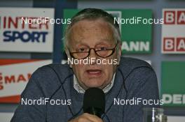 18.02.2009, Liberec, Czech Republic (CZE): GIAN FRANCO KASPER (SUI), president of the FIS - FIS nordic world ski championships, FIS opening press conference, Liberec (CZE). www.nordicfocus.com. © Hemmersbach/NordicFocus. Every downloaded picture is fee-liable.