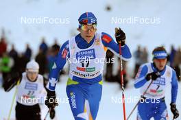 28.11.2009, Kuusamo, Finland (FIN): Matias Strandvall (FIN), Fischer, Rottefella  - FIS world cup cross-country, individual sprint, Kuusamo (FIN). www.nordicfocus.com. © NordicFocus. Every downloaded picture is fee-liable.