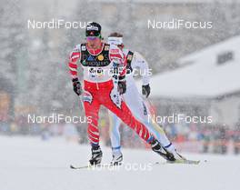 12.12.2009, Davos, Switzerland (SUI): Devon Kershaw (CAN), Fischer, Salomon, Swix  - FIS world cup cross-country, 15km men, Davos (SUI). www.nordicfocus.com. © Hemmersbach/NordicFocus. Every downloaded picture is fee-liable.