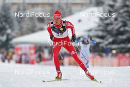12.12.2009, Davos, Switzerland (SUI): Thomas Diezig (SUI), Fischer, Rottefella, Alpina, Swix, adidas  - FIS world cup cross-country, 15km men, Davos (SUI). www.nordicfocus.com. © Hemmersbach/NordicFocus. Every downloaded picture is fee-liable.