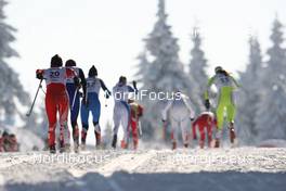 20.12.2009, Rogla, Slovenia (SLO): feature, skiers on a perfect day - FIS world cup cross-country, 15km women, mass start, Rogla (SLO). www.nordicfocus.com. © Hemmersbach/NordicFocus. Every downloaded picture is fee-liable.