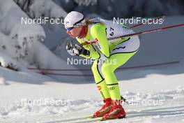 20.12.2009, Rogla, Slovenia (SLO): Anja Erzen (SLO), Alpina - FIS world cup cross-country, 15km women, mass start, Rogla (SLO). www.nordicfocus.com. © Hemmersbach/NordicFocus. Every downloaded picture is fee-liable.