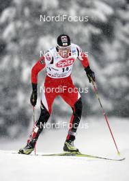 08.02.2009, Seefeld, Austria (AUT): Bernhard Gruber (AUT), Fischer, Rottefella - FIS world cup nordic combined, individual gundersen HS100/10km, Seefeld (AUT). www.nordicfocus.com. © Furtner/NordicFocus. Every downloaded picture is fee-liable.