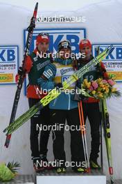 14.02.2009, Klingenthal, Germany (GER): l-r: Magnus Moan (NOR), Madshus, Rottefella, Anssi Koivuranta (FIN), Fischer, Rottefella, Jan Schmid (NOR), Fischer, Rottefella - FIS world cup nordic combined, individual gundersen HS140/10km, Klingenthal (GER). www.nordicfocus.com. © Lange/NordicFocus. Every downloaded picture is fee-liable.