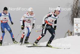 26.02.2009, Liberec, Czech Republic (CZE): l-r: Anton Kamenev (RUS), Fischer, Kail Piho (EST), Fischer, Salomon, One Way, Alessandro Pittin (ITA), Fischer, Rottefella - FIS nordic world ski championships, nordic combined, team HS134/4x5km, Liberec (CZE). www.nordicfocus.com. © Furtner/NordicFocus. Every downloaded picture is fee-liable.