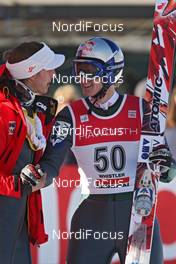 25.01.2009, Vancouver, Canada (CAN): l-r: Gregor Schlierenzauer (AUT), Fischer and Thomas Morgenstern (AUT)  - FIS world cup ski jumping, individual HS140, Vancouver (CAN). www.nordicfocus.com. © Hemmersbach/NordicFocus. Every downloaded picture is fee-liable.