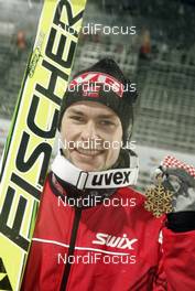 28.02.2009, Liberec, Czech Republic (CZE): Anders Jacobsen (NOR), Fischer bronze medal - FIS nordic world ski championships, ski jumping, medals, Liberec (CZE). www.nordicfocus.com. © Furtner/NordicFocus. Every downloaded picture is fee-liable.