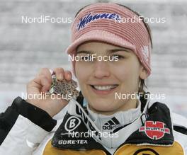 20.02.2009, Liberec, Czech Republic (CZE): Ulrike Graessler (GER), bronce medal - FIS nordic world ski championships, ski jumping women, medals, Liberec (CZE). www.nordicfocus.com. © Furtner/NordicFocus. Every downloaded picture is fee-liable.