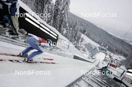25.02.2009, Liberec, Czech Republic (CZE): Thomas Morgenstern (AUT), Atomic - FIS nordic world ski championships, ski jumping, training, Liberec (CZE). www.nordicfocus.com. © Furtner/NordicFocus. Every downloaded picture is fee-liable.