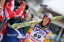 19.12.2009, Engelberg, Switzerland (SUI): Gregor Schlierenzauer (AUT), Fischer - FIS world cup ski jumping, individual HS137, Engelberg (SUI). www.nordicfocus.com. © Manzoni/NordicFocus. Every downloaded picture is fee-liable.