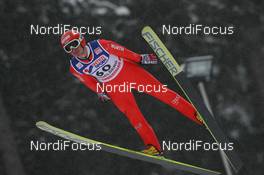 19.12.2009, Engelberg, Switzerland (SUI): Michael Uhrmann (GER), Fischer - FIS world cup ski jumping, individual HS137, Engelberg (SUI). www.nordicfocus.com. © Manzoni/NordicFocus. Every downloaded picture is fee-liable.