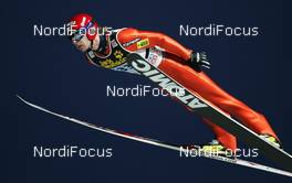 29.12.2009, Oberstdorf, Germany (GER): Janne Ahonen (FIN), Atomic  - FIS world cup ski jumping, four hills tournament, individual HS137, Oberstdorf (GER). www.nordicfocus.com. © Domanski/NordicFocus. Every downloaded picture is fee-liable.